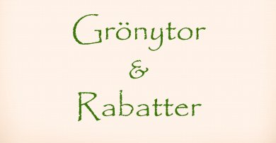 Grönytor & Rabatter